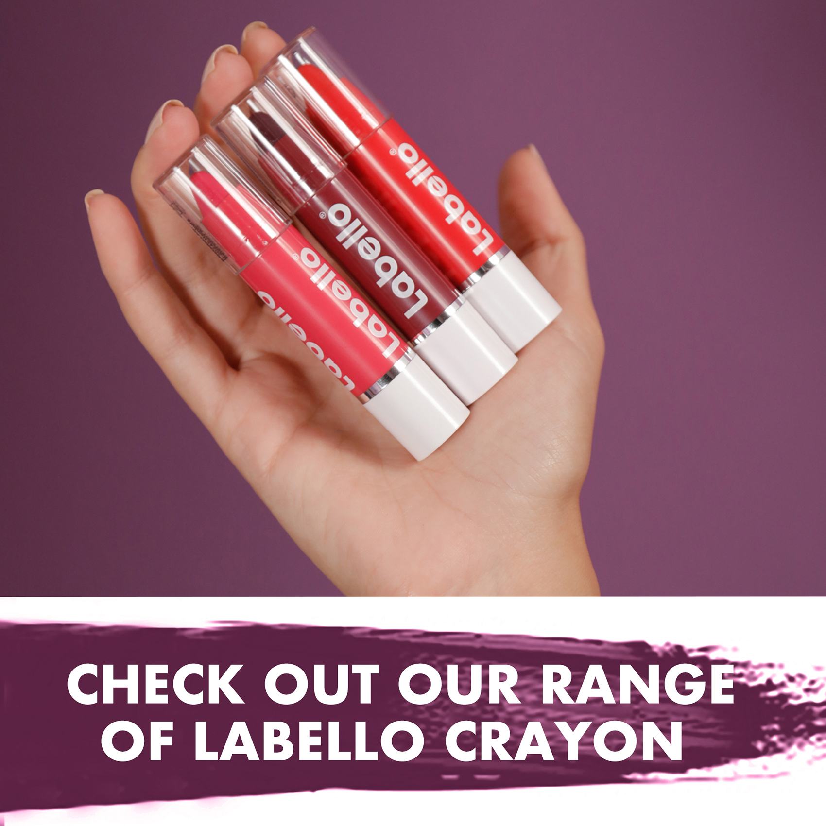 Labello Lipstick Crayon Colour Lip Balm Black Cherry 3g