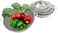 Vegetable Strainer Sifter Colander Sieve Stainless Steel Kitchen Sink Fine Mesh &amp; Strong Handle Food Basket 6 Pcs set