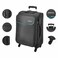 American Tourister Jamaica Spinner Luggage Soft Trolley Black 58cm