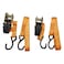 Ratchet Tie Down Ratchet Strap Lashing Belt 2 Pcs 25mm X 5 Meter Working Load 400kg Breaking Strength 800kg 3XR
