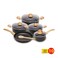 Home way marble cookware set 10 pieces 