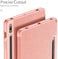 QuickTech  Galaxy Tab S7 Plus 12.4 Case 2020 with S Pen Holder, Slim Stand Protective Folio Case Smart Cover for Galaxy Tab S7 Plus 2020 Release 12.4 Inch SM-T970/T975/T976 -Rose Gold
