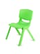 أثاث أطفال كرسي قابل للتكديس لون أخضر أخضر 31x36x53 سم