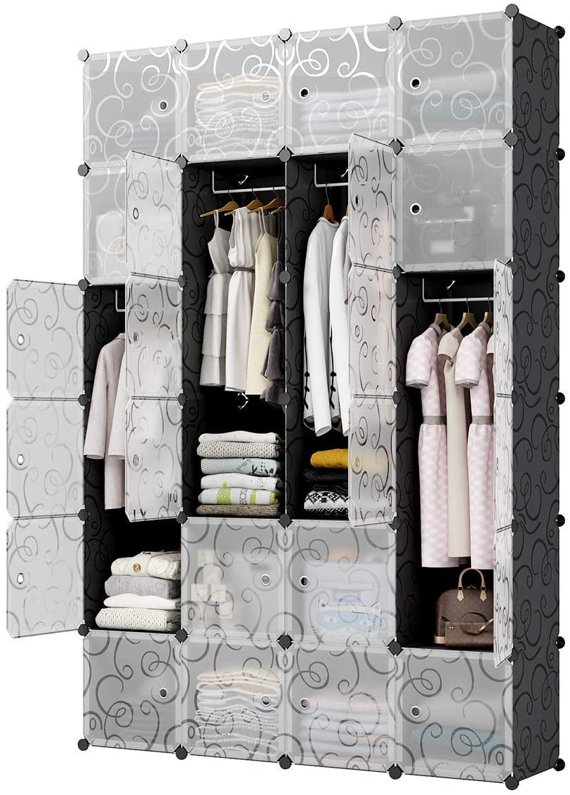 Buy Jj-Boutique Clothes Storage Box Cabinet, Clothes Rack, Portable ...