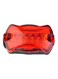 Beauenty Waterproof LED Rear Tail For Bike Red 6.8x3.9x2centimeter