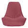 In House Harvey Velvet Bean Bag Chair - Large - Dark Pink