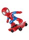 Siri - Spiderman Toy With Stand Skateboard For Kids