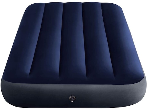 Intex Dura-Beam Standard Airbeds, 64731, Polypropylene, Single, Blue, H25 X W76 X D191 cm