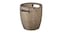 Plant pot, in/outdoor dark grey/beige, 24 cm