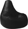 Luxe Decora Faux Leather Tear Drop Recliner Bean Bag With Filling (XL, Black)