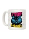 muGGyz Printed Ceramic Coffee Mug White