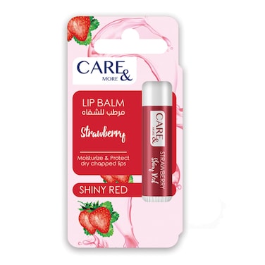 Care and More Lip Balm - Strawberry - 4 gram