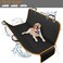 Pet Dog Cat Car Back Seat Cover Cushion Mat Protector, Waterproof Scratchproof Nonslip Folding Hammock for Pet, Against Dirt and Pet Fur Seat Covers, 54x58in/137x147cm (Black+Orange)

