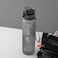 Royalford 1000 ml Water Bottle- Rf11936, Transparent Plastic Bottle With Flip Flop Lid And Secure Lock Water Bottle For School, Office And Gym And Eco-Friendly Food-Grade And Elegant Design Grey