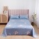 3-Piece King Size Printed Flat Sheet Set 1 Flat Sheet + 2 Pillow Cases Microfibre LACONIC