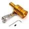 Car Turbo Sound Whistle Exhaust Tailpipe Blow Off Valve Aluminum Alloy Auto Accessories - (Gold)