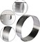 Jun Stainless Steel Cake Ring Cutter,Layer Cake Slicer Kit Mousse Slicing Cake,Diameter Is 24Cm