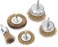 Abbasali Set Of 5 Wire Wheel And Cup Brush Set For Drill Attachments Deburring Rust Edges Removal