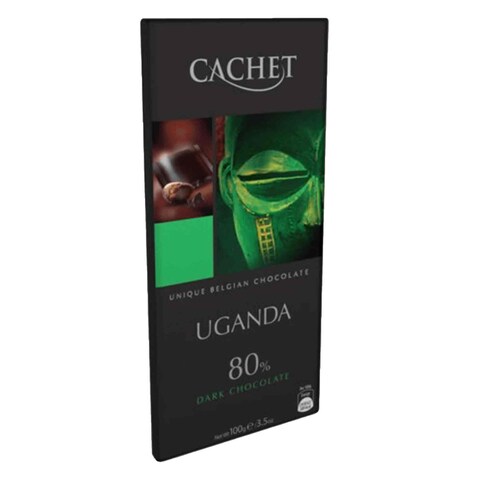 Cachet Uganda 80 Extra Dark Chocolate 100G