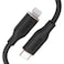 Anker 641 USB-C To Lightning Cable Flow Silicone 3ft Midnight Black