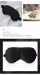 Silk Sleep Mask Eye 100% Mulberry Super Smooth Soft Breathable Blindfold Sleeping Drowsy Silk Sleep Masks Blindfold Airplane Eye Cover For Travel Adjustable Strap No Pressure For Women Mens (Black)