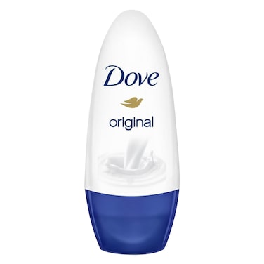 Dove  Women Antiperspirant Deodorant Roll-On for refreshing 48-hour protection, Original, alcohol free, 50ml