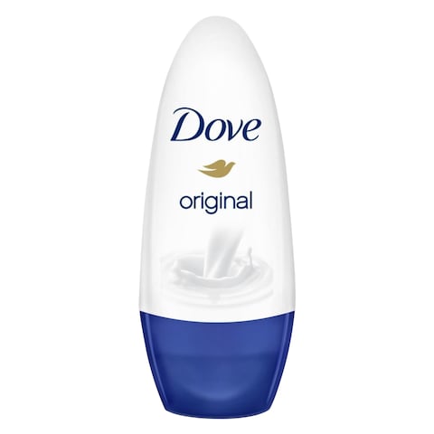 Buy Dove  Women Antiperspirant Deodorant Roll-On for refreshing 48-hour protection, Original, alcohol free, 50ml in Saudi Arabia