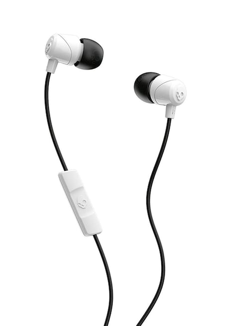 Skullcandy Jib In-Ear Noise-Isolating Earbuds With Microphone And Remote For Hands-Free Calls Black/White