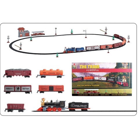 Train Set Multicolour Pack of 31