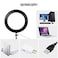Generic-16cm Fill Light Ring Light Supplementary Light LED Light Folding Fill Light for Photography Live Stream Makeup YouTube Video with Tripod Stand Remote Shutter