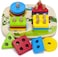 Bettroom Toddler Toys For 1 2 3 4-5 Year Old Boys Girls Wooden Educational Preschool Shape Color Recognition Geometric Board Blocks Stacking Sort Kids Children Baby Non-Toxic