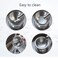 Cuglb Mortar And Pestle Sets, Food Safe Mortar And Pestle For Pills Spices Herbs With Lid, 18/8 Steel Crusher Bowl