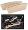 Leather Car Seat Catch Caddy-Gap Filler and Organizer in Between Front Seat and Console -Premium Quality PU Leather Accessory &amp; Storage - (Beige) 2Pcs