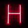 LED Neon Flex Letter Light H 30x17cm