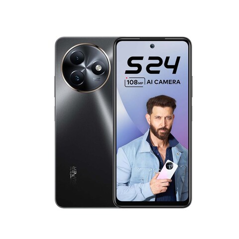 Itel S24 - 6.6-Inch 128GB/ 8GB RAM Dual SIM 4G - Starry Black