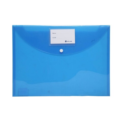 Atlas Clear Blue Envelope Folder