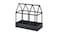 Decoration greenhouse, in/outdoor black, 34 cm