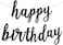 Fecedy Black Happy Birthday Alphabet Banner For Party Decorations
