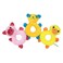 Plush Pet Squeakz Piggy/Racoon/Ducky Dog Toy - Multicolor - 3pc