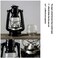 Lingwei - Black Retro Iron Camping Kerosene Lamp Portable Lanterns Oil Lamp Metal Photo Props Home Decoration Gifts