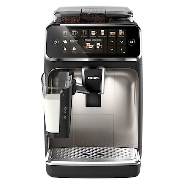 Philips 5400 Series Fully Automatic Espresso Machine with LatteGo EP5447/90, 1500 W, 1.8 L, Black, Plastic and Metal, 15 Bar