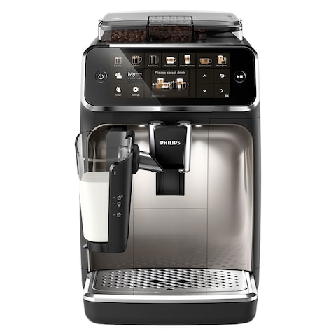 Philips 5400 Series Fully Automatic Espresso Machine With LatteGo EP5447/90 Black 1500W