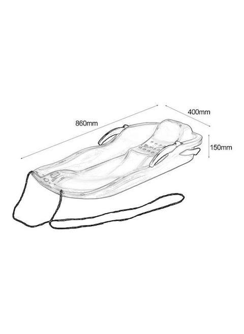Snow Grass Sand Board With Rope 86x40x15cm