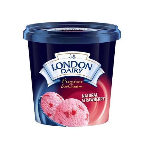 Buy LONDON DAIRY NATURAL STRAWBERRY ICE CREAM 81G in Kuwait