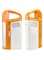Sonashi Rechargeable 3 Side Lantern With Solar Panel SEL-697SP Orange 15x6.5x20cm