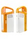 Sonashi Rechargeable 3 Side Lantern With Solar Panel SEL-697SP Orange 15x6.5x20cm