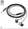 Green Lion Metal Earphone 1.2M Cable Length, Premium Sound, Hi-Fi Audio, Powerful Bass, 10mm Call - Earphone (Black)