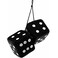 Car Air Freshener Cum Hanging Black Dice,Air Freshner/Fragnance