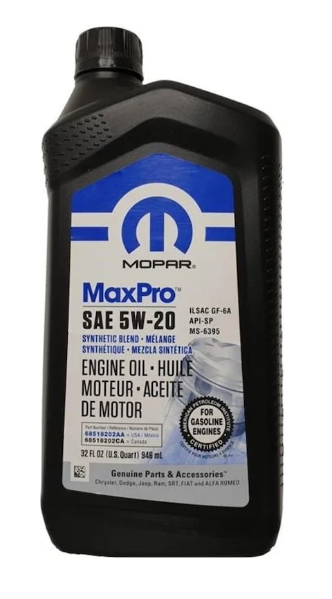 Mopar 5W-20 Engine Oil (USA Import) - 946ml [32oz]