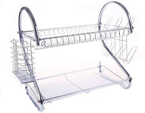 Doreen 2-layer Stainless Steel Dish Large Drainer
